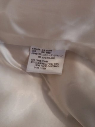 Abrigo Lana Llama Escada Talla M