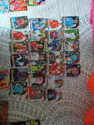 Cromos de fútbol variados star card colección edit