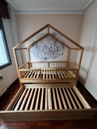 Cama nido casita de madera picarazan