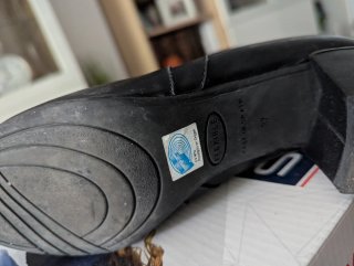 Botas altas piel y elástico negras