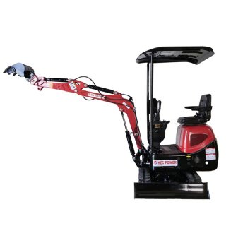 Miniexcavadora HZC POWER roja