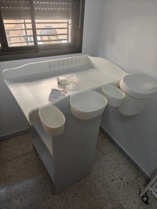 Cambiador bebé blanco