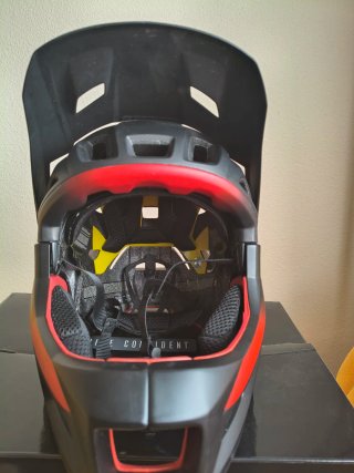 Casco MET Parachute MCR Negro/Rojo