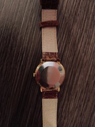 Reloj de caballero dorado y marrón