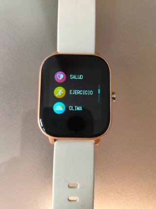 Reloj Inteligente Dorado y Rosa