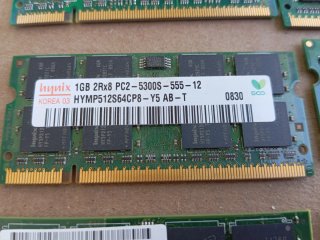 Lote 11 Memorias RAM SODIMM Hynix, K-DATA DDR2 pc2