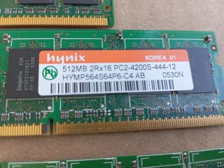 Lote 11 Memorias RAM SODIMM Hynix, K-DATA DDR2 pc2