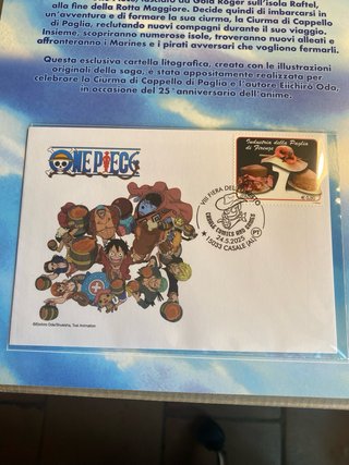 Cartellone One Piece Litografia Postali Italiane