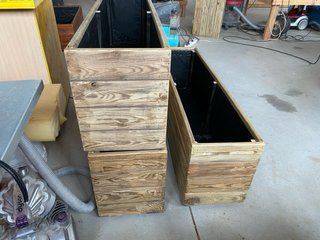 Jardinera Grande Madera rústica rebajada %%%