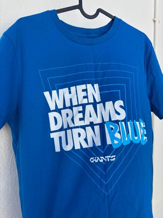 Camiseta azul manga corta equipo Esports GIANTX