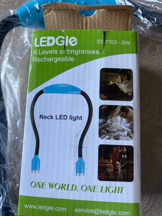 Lámpara LED para cuello Ledgle recargable