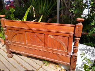 Cabecero antiguo madera estilo 1900  PRECIO NEGOCI