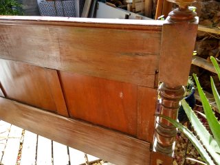 Cabecero antiguo madera estilo 1900  PRECIO NEGOCI
