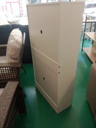 Zapatero 3 puertas blanco