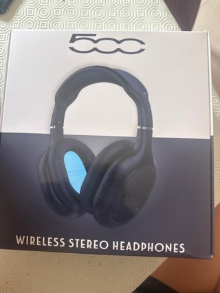 Cuffie Wireless Fiat 500 Nere e Blu