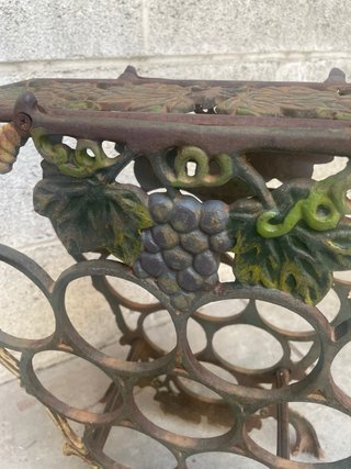 Porta bottiglie cantinetta vino vintage ghisa