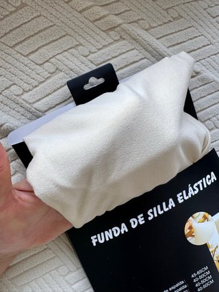 Funda Silla Comedor Elástica Beige (4 uds)
