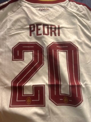 Camiseta blanca España Pedri