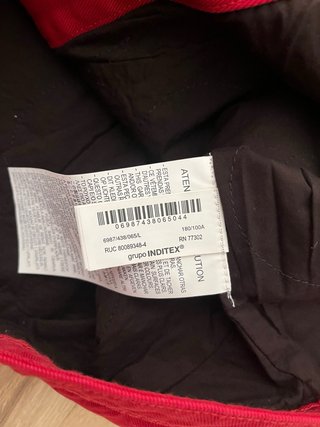 Cazadora Zara Alamares Roja Talla L
