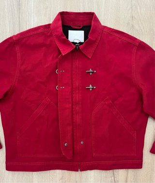 Cazadora Zara Alamares Roja Talla L