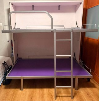 Litera Plegable Metálica y Madera