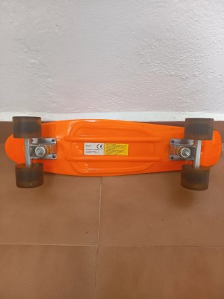 Monopatín naranja 46 cm