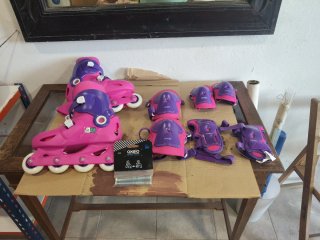 Patines Oxelo Talla 34-36 con Protecciones