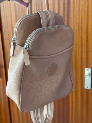 Mochila mujer vintage camel CRISAN BAGS buen estad