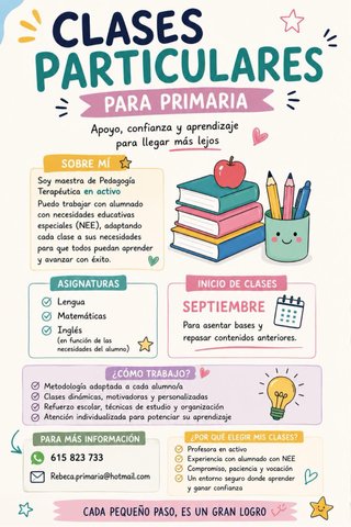 Clases particulares de apoyo escolar