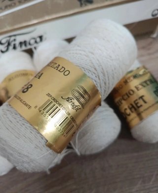 6 ovillos perlé Finca algodón egipcio