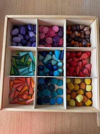 Piezas de madera para juego desestructurado