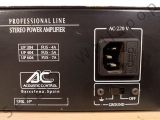 Amplificador Potencia Acoustic Control UP-404