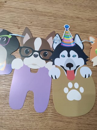 Banner Compleanno Festa Cani Party Props