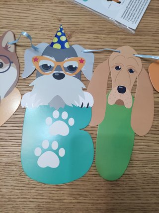 Banner Compleanno Festa Cani Party Props
