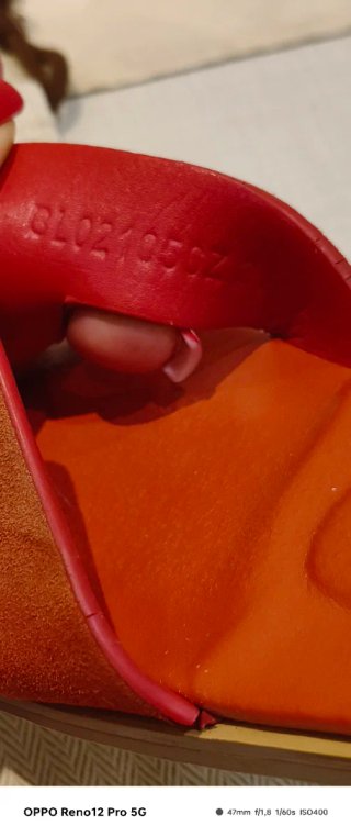 Sandali Hermes Tg 37 Arancio/Cuoio