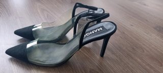 Zapatos tacón Mango mujer negros talla 38
