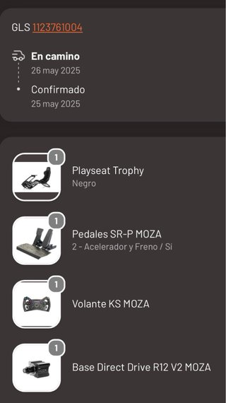 Playseat y moza simulador
