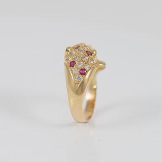 Anillo pantera oro 18k 750