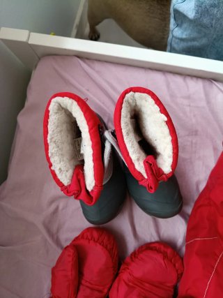 Traje de nieve y botas para niña/niño hasta 3 años