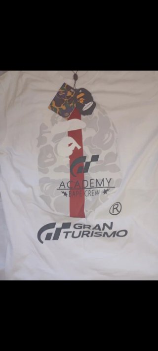 BAPE x Gran Turismo Academy Camiseta Blanca