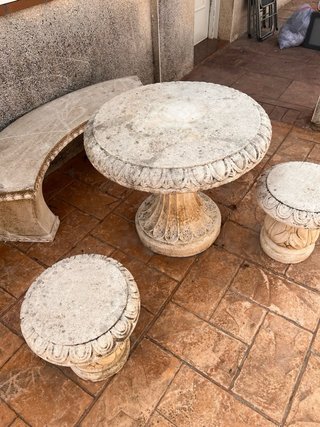Conjunto de jardín de piedra
