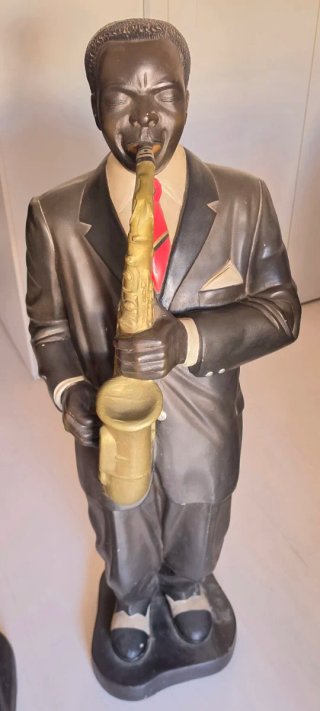 Pareja Músicos Jazz 105cm - Figuras Decorativas
