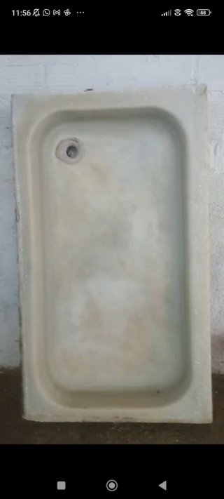 Pica de mármol beige y gris 0,92 largo x 0,53 anch