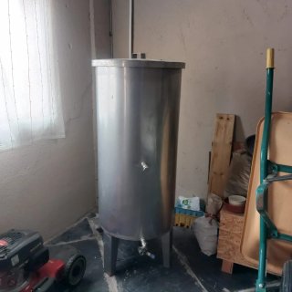 Depósito vino inox 200L