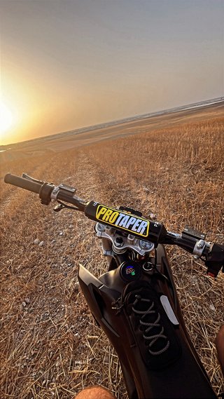 Moto Eléctrica Motocross Negra