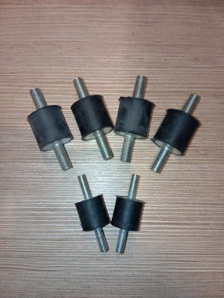 Silenblocks M6 y M8 Doble Espárrago