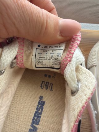 Zapatillas Converse Niña Talla 19 y 20