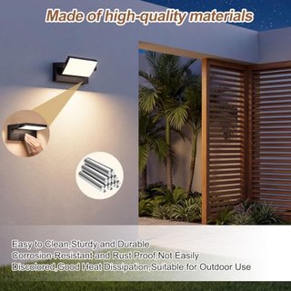 Aplique pared exterior LED 40W negro, nuevo sin