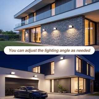 Aplique pared exterior LED 40W negro, nuevo sin