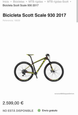 Bicicleta Scott Scale 940